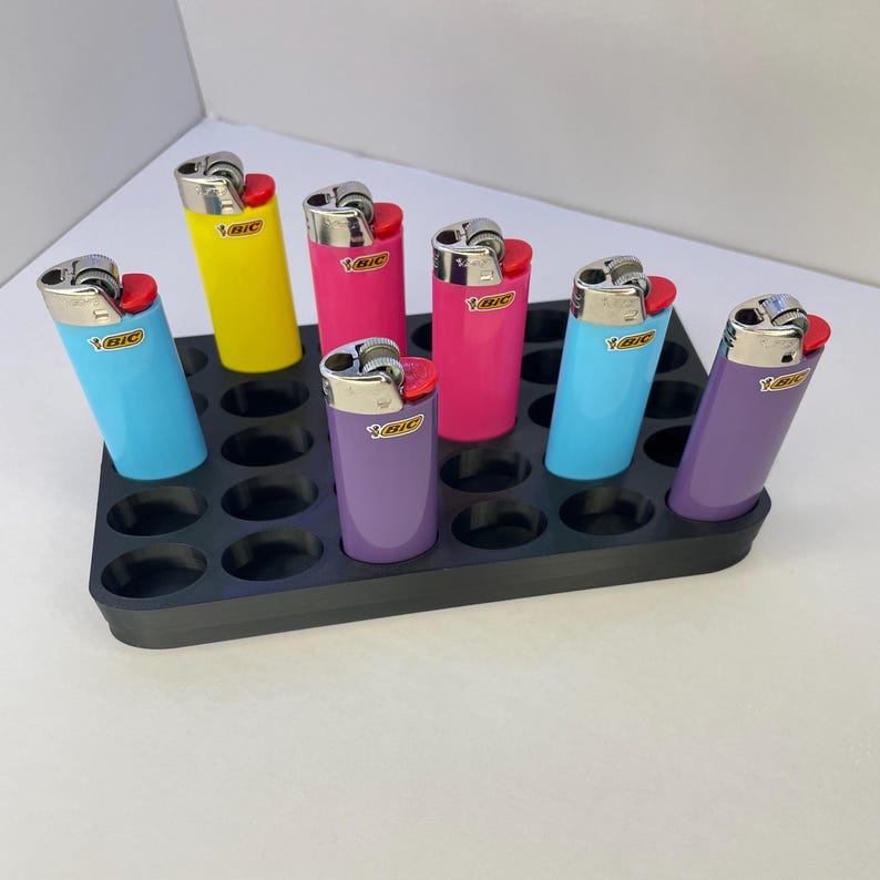 25 BIC Lighter Holder 5x6 - Display Stand for BIC Lighters (Lighter not included) imagem 1