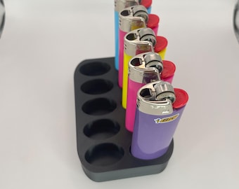 10 BIC Lighter Holder - Display Stand for 5x2 BIC Lighters (Lighter not included)