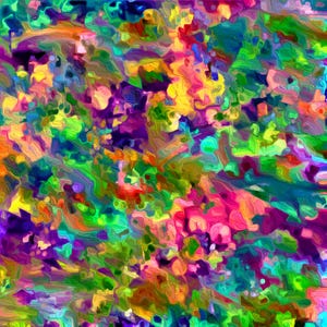 Metal Print “First Spring Blooms” | Abstract Expressionism | Modern Wall Art | Home Decor | Office Decor | Giclée Print