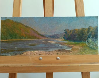 シマコフ V.、明るい前衛的な油絵スタイル「ロビンソン」ソビエト