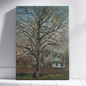 Vintage original painting Ukrainian artist M.Yatsenko, oil painting,vintage painting,impressionism,landscape,forest, spring, house, village