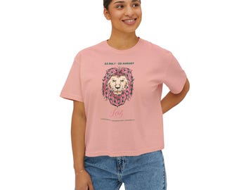 Leo Sternzeichen T-Shirt: Löwe Illustration, Astrologie Geschenk