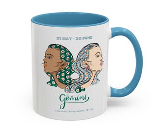 Zwillinge Sternzeichen Tasse: Zwillinge Dualität Astrologie Geschenk