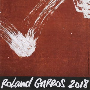 ROLAND-GARROS 2018 - Fabienne Verdier - Locandina ufficiale originale