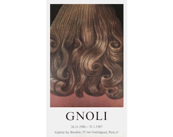 Domenico Gnoli - Pelo rojo rizado (1969) - Póster vintage Isy Brachot 1986