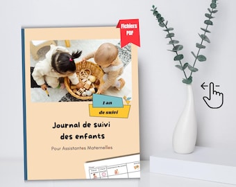Journal de suivi  enfants - Assistante maternelle - Transmissions - Nounou - Nandy Lestizateliersmontessori - Repas - couches - siestes