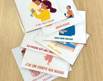 Cartes de comptines du quotidien enfants outils support parents nounou assistante maternelle crèche garderie petite enfance Montessori