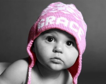 personalized baby winter hat