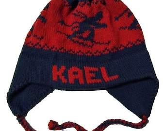 Personalized Earflap Hat - Skiers