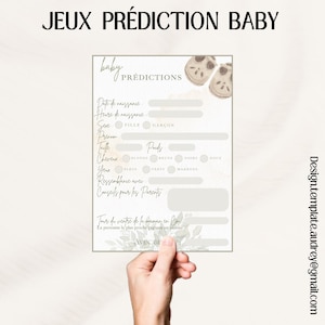Baby Shower Prediction / Birth Game Template / Prediction Game Model