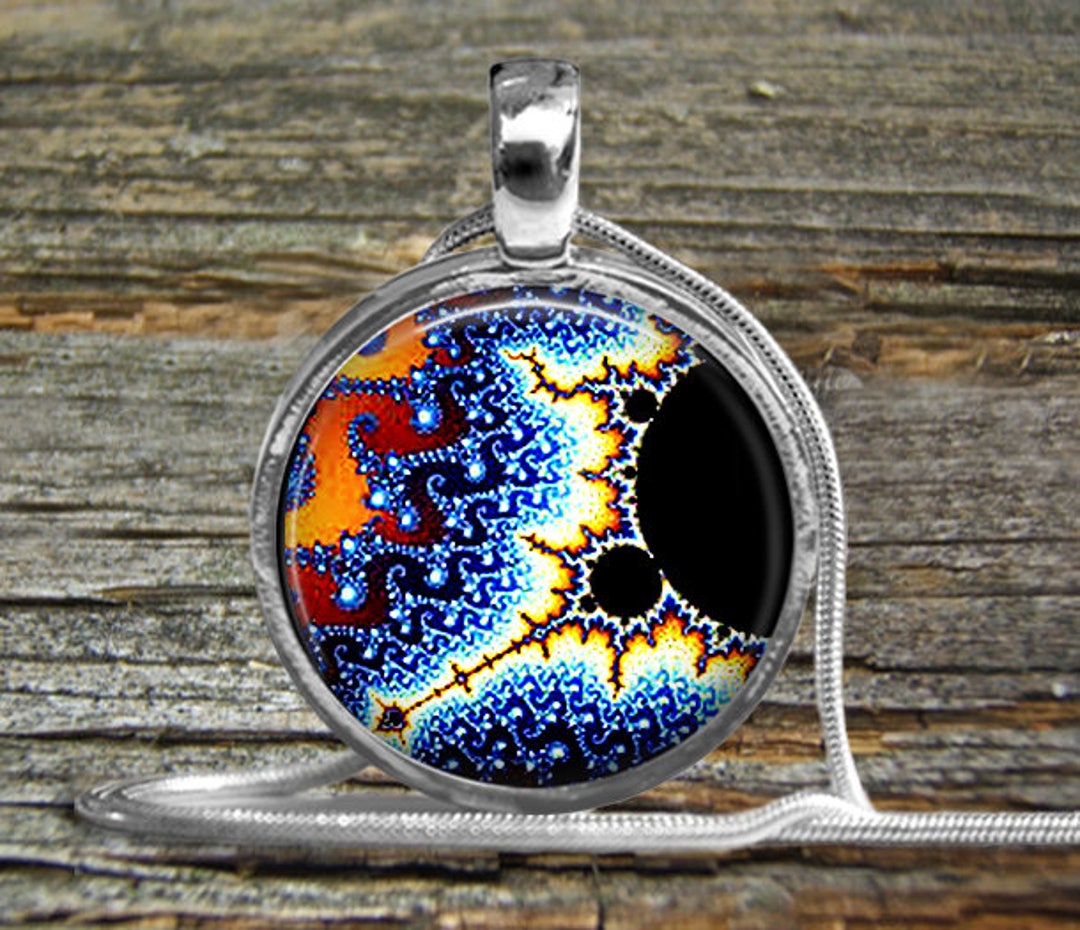Mandelbrot Set USA Engineer Necklace Pendant Mathematician - Etsy Mandelbrot Set USA Engineer Necklace Pendant Mathematician - Etsy