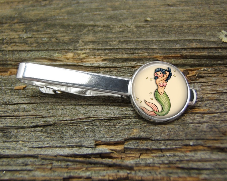 Mermaid Tattoo 2 Nautical Rope Gold Or Silver-Cufflinks-Wedding-Jewelry Box-Keepsake-Gift-Man gift-Boyfriend-Sailor-Sailing-Boats-Sailor