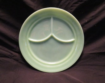 Fire King Jadeite Divided Plate Restaurant Ware.