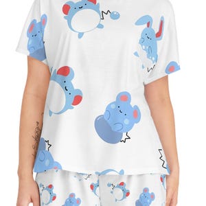 Geist-Kreatur Pyjama Set: Kawaii Anime Loungewear