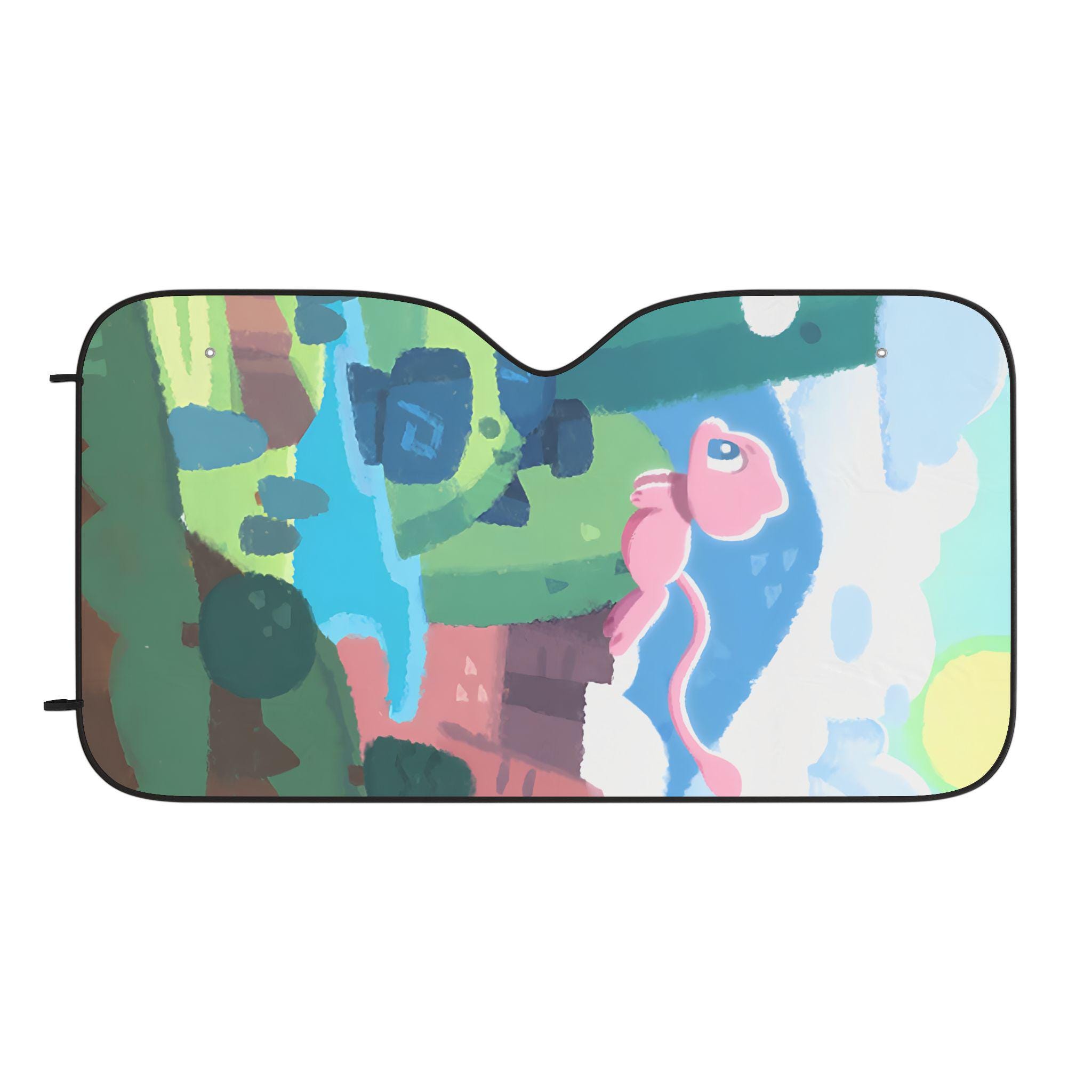 Discover Car Sun Shade Anime Auto Windshield Cover, Kawaii Cartoon Sunshade, UV Protection Car Accessory, Gift for Anime Fans