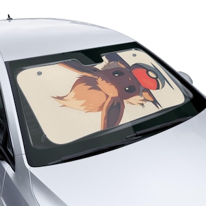 Car Sun Shade Anime Auto Windshield Cover | Kawaii Cartoon Sunshade | UV Protection Car Accessory | Gift for Anime Fans