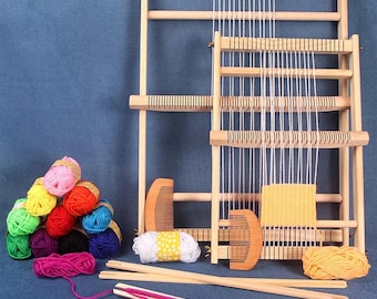 Telaio fai da te / Creativo per adulti / Macchina per lavorare a maglia la lana / Fai da te fatto a mano per bambini / Realizzazione di arazzi in lana / Strumento per lavorare a maglia filato