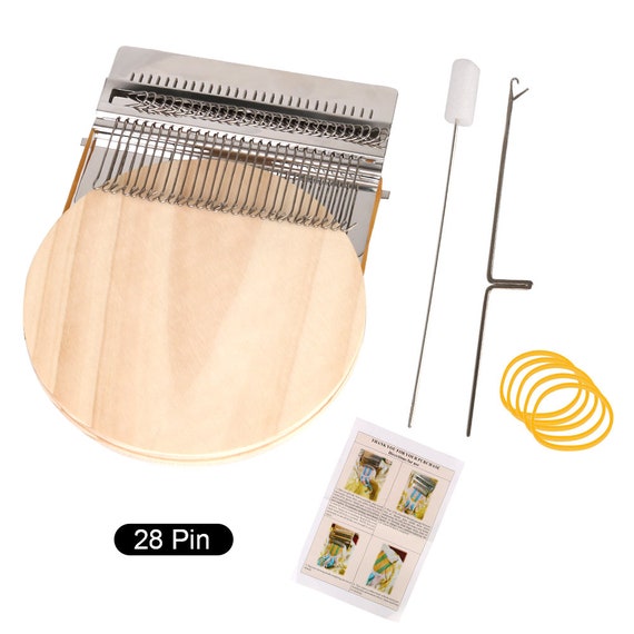 Hand Tapestry Wood Loom Weaving Frame Darning Machine Small Loom For Mending Clothes and Jeans Small Frame Knitting Tools