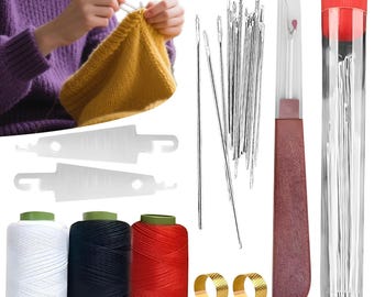 Multifunctional 37-Piece Sewing Kit– Needle & Thread Set for Home, College or Travel Use