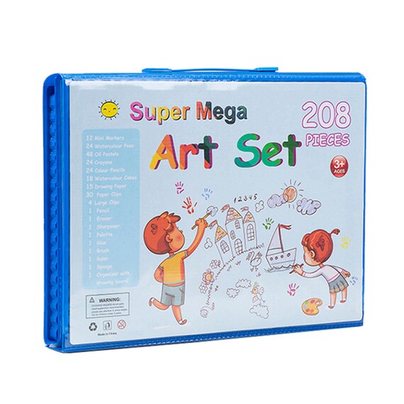 208 Pieces Watercolor Pen Set for Paintings, Art Supplies for Sketching & Creative Gifts, Includes Colored Tools