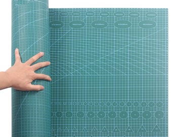 A1 Double-Sided Self-Healing Cutting Mat, Large PVC Craft Board 90x60cm for Sewing, Quilting, Leathercraft & DIY Projects