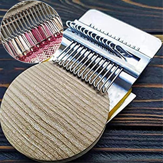 1PC Mini Darning Loom Machine DIY Apparel Sewing Small Loom Small Mender Loom for Darning Machine with Instructions Accessories