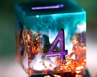 Dnd Dice / Sharp Edge Dice / Glitter dnd Dice set / Tidebreaker  / Green Dice