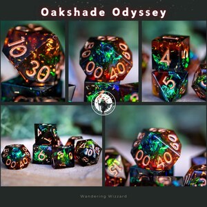 Dnd dice / Sharp Edge Dice set for DnD / Polyhedral dice set / Dnd Gifts / Shattered Starlight Oaskshade Odyssey