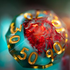 Dnd Dice / Sharp Edge Dice / Glitter dnd Dice set / Teal Dice / Seafire Stones