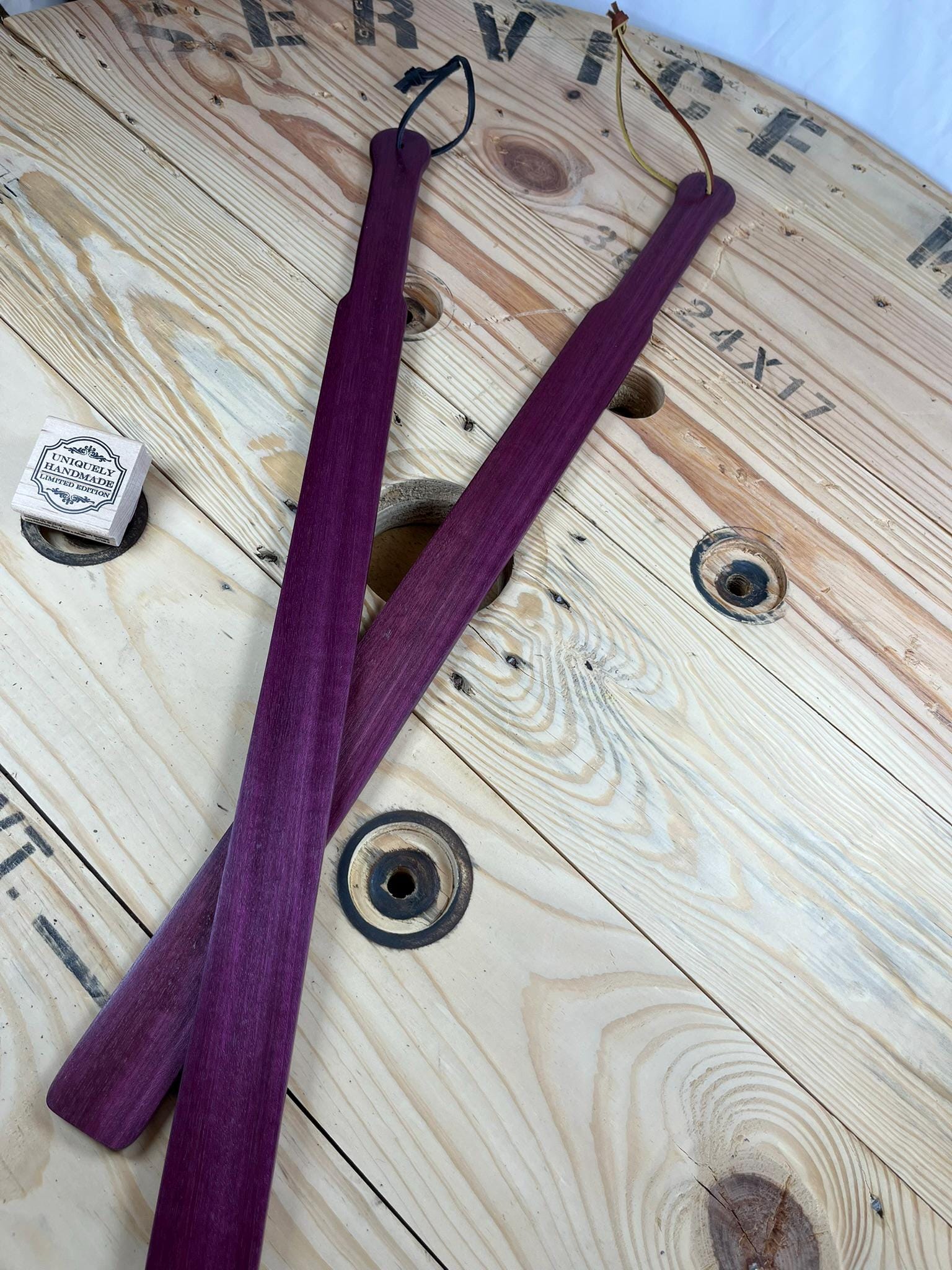 Mature - Purple heart ruler paddle paint stick discipline paddles punishment paddles corporal punishment custom paddling gift paddle spank