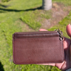 Vintage Coach Mahogany Mini Skinny Wallet 6902