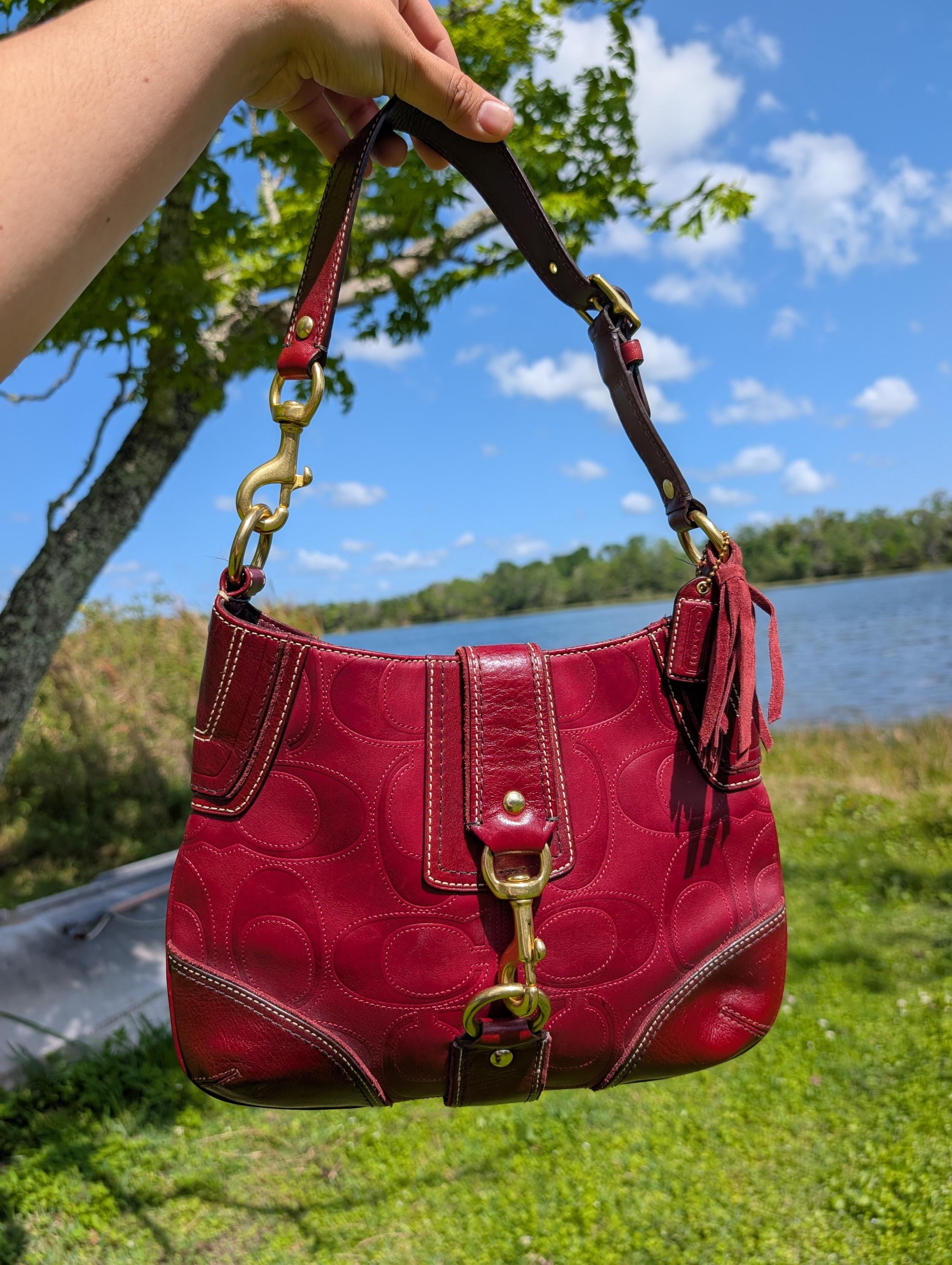 Coach hampton shoulder bag - Etsy Polska