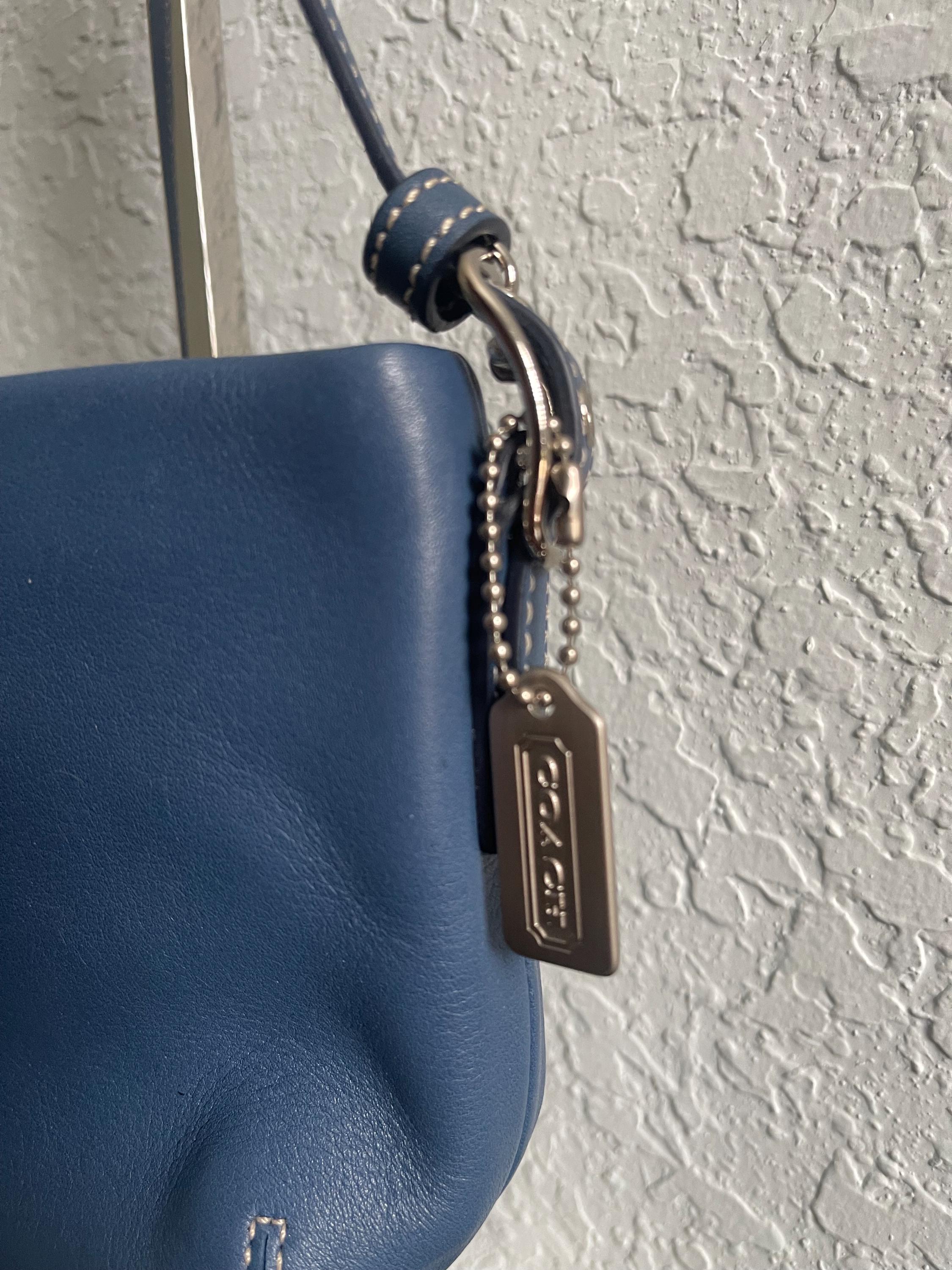 NWT Coach Blue Leather Mini Small Duffle Vintage - Etsy