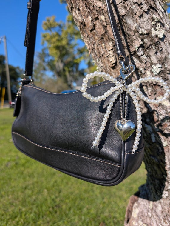 Y2K Vintage Hampton Demi Black Leather 7587 - Etsy