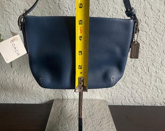 NWT Coach Blue Leather Mini Small Duffle Vintage - Etsy