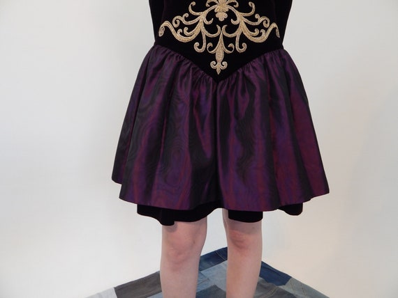 Vintage Kevan Hall Couture cocktail dress. Velvet… - image 6