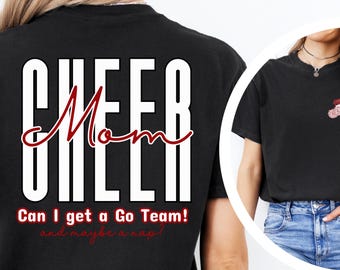 Comfortkleuren Custom cheer-shirt |custom cheerleader | gepersonaliseerd wedstrijd-T-shirt | Bijpassende shirts voor cheersquad dansteams | blij