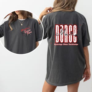 Dance Mom Crewneck Sweatshirt, Personalized Dance Names Sleeve Print, Gift for Dance Moms, Custom Dance Mom Jumper, Dance Mom Apparel