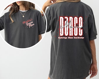 Dance Mom Crewneck Sweatshirt, Personalized Dance Names Sleeve Print, Gift for Dance Moms, Custom Dance Mom Jumper, Dance Mom Apparel
