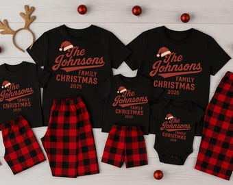 2025 Custom family christmas shirt personalized holiday outfit matching family christmas even shirt decorating tree baking holiday shirt