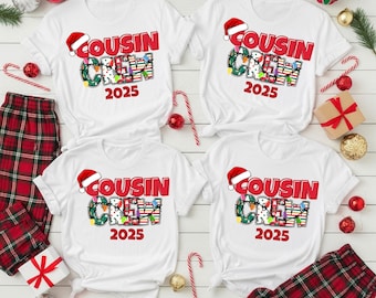 2025 Custom family christmas shirt personalized pjs holiday outfit matching family christmas shirt decorating tree baking holiday shirt