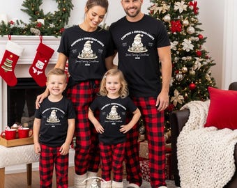 2025 Custom family christmas shirt personalized holiday outfit matching family christmas event shirt decorating tree baking holiday shirt