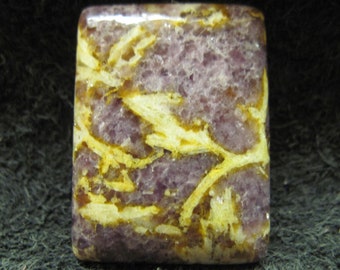 Lepidolite freeform cabochon