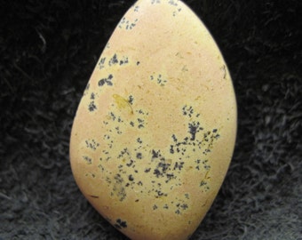 Limestone? freeform cabochon with dendrites