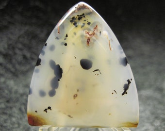 Madagascar dendritic agate freeform cabocho