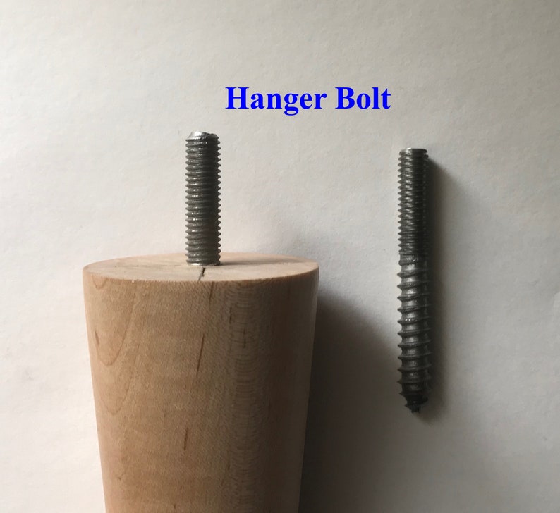 Hanger Bolts or Dowel Screws Inserted in Your Furniture Legs . Etsy