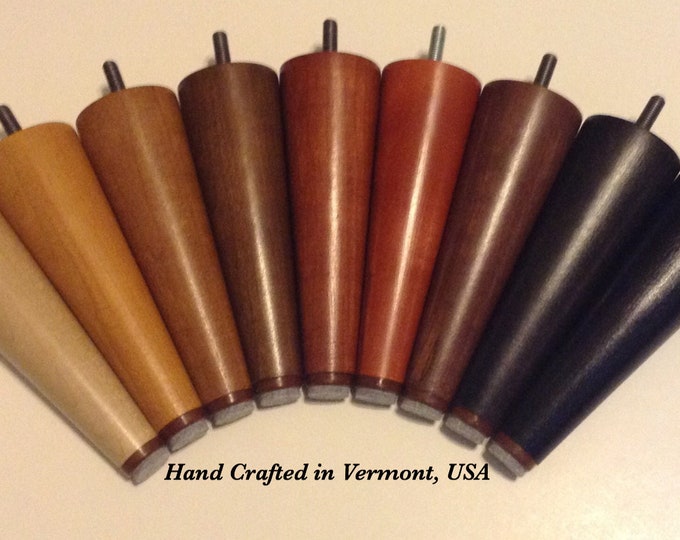 Mid Century Style Replacement Sofa Legs. Fits Ikea Karlstad and Other Styles 4, 5 7/8, 7 7/8