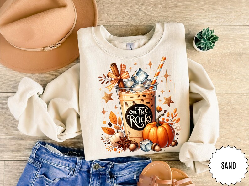 Pumpkin Spice Latte Clipart PNG: Funny Fall Coffee Design (digital ...