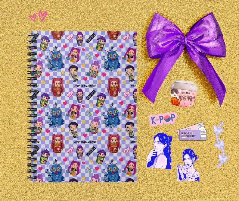 Notebook Chibi K-pop Demon Squad Notebook | Cute Chibi Anime Journal for Students ...
