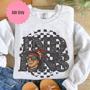 Indians Custom Mascot Preppy Shirt, Game Day Shirt, Indians Sweatshirt, School Spirit Mascot sweatshirt, Checkered Indians Team Fan Shirt